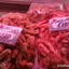 Seafood in Vladivostok, Bering shrimp and prawns in a fish store